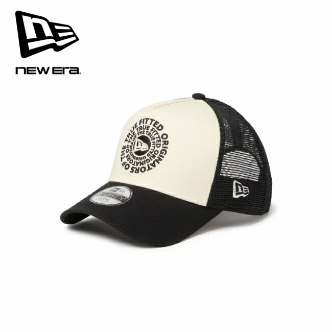 【エントリーでP10倍★20日20:00-26日01:59まで】NEWERA ニューエラ キッズ Youth 9FORTY A-Frame トラッカー Circle OOTTF クロームホワイト/ブラック 14747021 【 帽子 キャップ ユース 日除け 通気 メッシュ サイズ調整 アウトドア 】
