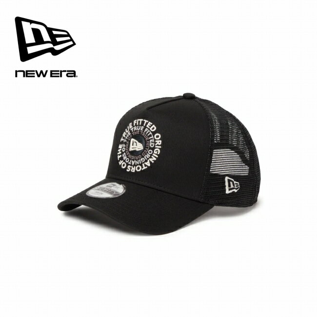 【エントリーでP10倍★20日20:00-26日01:59まで】NEWERA ニューエラ キッズ Youth 9FORTY A-Frame トラッカー Circle OOTTF ブラック 14747022 【 帽子 キャップ ユース 日除け 通気 メッシュ サイズ調整 アウトドア 】