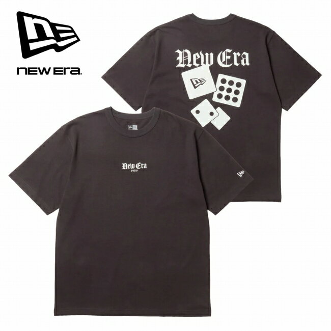 Rakuten - 【エントリーでP10倍★9日20:00-16日01:59まで】NEWERA ニューエラ 半袖 ウォッシュド コットン Tシャツ 1920 Dice スミクロ 14856638 【 トップス ショートスリーブ ユニセックス 綿 アウトドア 】【メール便・代引不可】