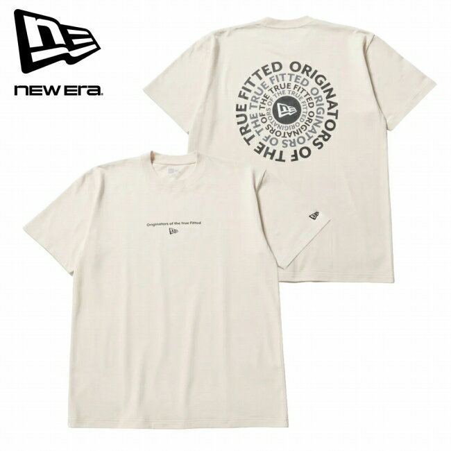 Rakuten - 【エントリーでP10倍★9日20:00-16日01:59まで】NEWERA ニューエラ 半袖 コットン Tシャツ Circle ロゴ クリーム 14856720 【 トップス ショートスリーブ ユニセックス 綿 アウトドア 】【メール便・代引不可】