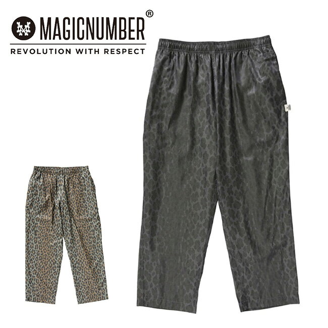 Rakuten - 【エントリーでP10倍★9日20:00-16日01:59まで】MAGICNUMBER マジックナンバー RAYON TWILL LEOPARD BEACH PANTS レーヨンツイルレオパードビーチパンツ 26SS-MN006 【 ボトムス ロングパンツ イージーパンツ ドローコード テーパード 】