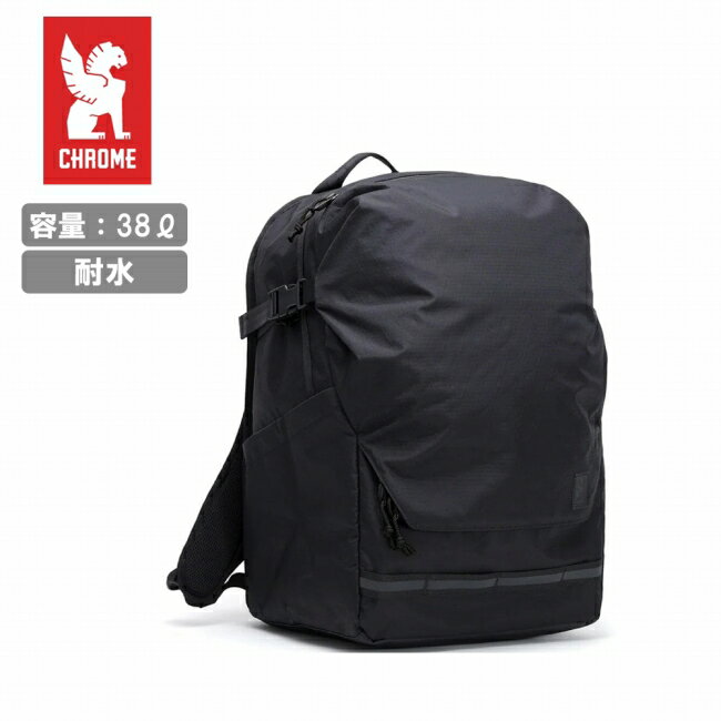Rakuten - 【エントリーでP10倍★9日20:00-16日01:59まで】CHROME クローム Extlek 38L Backpack エクストレック38Lバックパック Black X BJ006BLKX 【 カバン リュック 耐久 耐水 PC収納 靴収納 通勤 通学 アウトドア 】