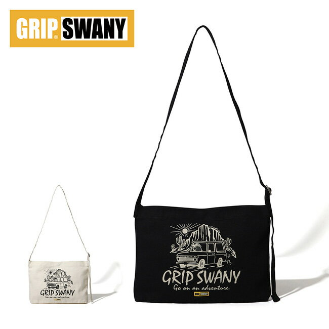 Rakuten - 【エントリーでP10倍★9日20:00-16日01:59まで】GRIP SWANY グリップスワニー BEAR SACOCHE ベアサコッシュ GSUB-168 【 カバン 肩掛け タウンユース フェス ライブ 散歩 キャンプ アウトドア 】【メール便・代引不可】
