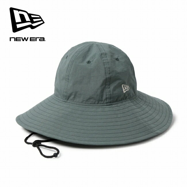 Rakuten - 【エントリーでP10倍★9日20:00-16日01:59まで】NEWERA ニューエラ エクスプローラー ワイドブリム ナイロン サビグレー 14744703 【 帽子 ハット 日よけ アウトドア ユニセックス 速乾 撥水 】