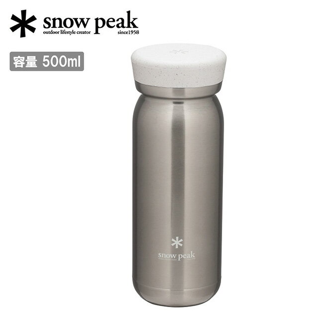 Rakuten - 【エントリーでP10倍★9日20:00-16日01:59まで】Snow Peak スノーピーク ステンレス真空ボトルタイプM500 クリア TW-501R-CL 【 タンブラー 水筒 保温 保冷 ピクニック 通勤 通学 キャンプ アウトドア 】