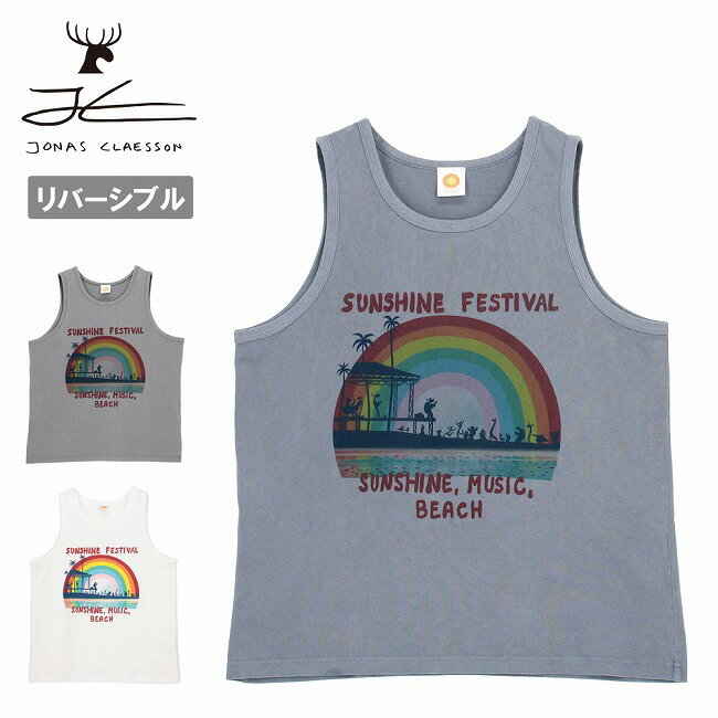 JONAS CLAESSON ジョナスクレアッソン Insideout Tanktop インサイドアウトタンクトップ 1029393900003 【 トップス ノースリーブ スリーブレス 袖なし リバーシブル 綿 コットン 旅行 トラベル アウトドア 】【メール便・代引不可】