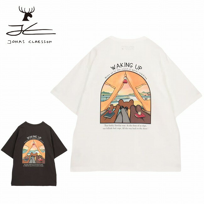 Rakuten - JONAS CLAESSON ジョナスクレアッソン Waking up Short Sleeve Tee ウェイキングアップショートスリーブティー 1026393900057 【 トップス 半袖 接触冷感 吸水 速乾 タウンユース レジャー アウトドア 】【メール便・代引不可】
