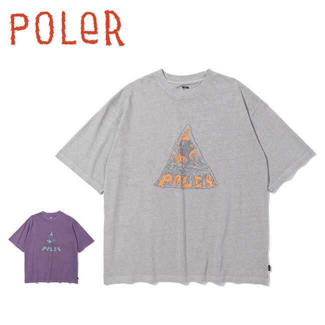 Rakuten - 【エントリーでP10倍★9日20:00-16日01:59まで】POLeR ポーラー PIGMENT WIZARD RELAX FIT TEE ピグメントウィザードリラックスフィットティー 261MCV0053 【 トップス 半袖 Tシャツ キャンプ アウトドア 】【メール便・代引不可】