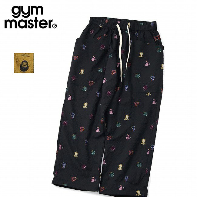 メーカー希望小売価格はメーカーカタログに基づいて掲載していますSpec ブランド名 gym master ジムマスター 商品名 ULシアサッカーハッピーペイントパンツ メーカー型番 G733766 サイズ M：股上29.0　股下61.5　ウエスト73〜102　すそ周り47　もも周り70　ヒップ106　パンツ丈87.0L：股上30.5　股下64.5　ウエスト77〜106　すそ周り47　もも周り72　ヒップ109　パンツ丈91.0(単位：cm)※メーカーサイズ参照 カラー (05)ヘビ(32)My Habits 詳細 &nbsp; 総柄シアサッカーガーデニングパンツシアサッカーは、ふっくらとしたしぼにより、ふんわりとした優しい肌触りと清涼感が魅力。生地が肌に触れる面積が少なく、肌と生地の間に空間ができるため通気性良く着心地が快適です。ジムマスターオリジナルの生地を採用シアサッカーにランダム凹凸の畝をつくることでより生地自体にも表情がでています。ポリエステル素材なので、軽量、速乾性にも優れています。パンツは、ウエストゴムでサイドに大きなポケットのあるガーデニングパンツ仕様。裾のドローコードがついているのでスタイルの変化も楽しめます。ラフでリラックスできるシルエットです。サイズ感ゆるーくらくに着ていただけます。シャツとセットアップで着れば、おウチ時間にも活躍しそうです。【お手入れ方法】洗濯機：使用可----------------------------------【素材】ポリエステル100% ------------------------------------------------------------ ※モニタやPC環境等により実物と多少色合いが異なって見える場合もございます。 ※外箱がある商品につきましては生産、運搬の過程上、商品の箱(外箱)に多少の汚れや、破れ等が生じる場合がございます。 予めご了承の上お買い求め頂きます様、よろしくお願いいたします。 ※パターン生地を使用している商品によってはパターン位置に個体差がございます。予めご了承下さい。 ※一部商品画像にメーカー提供画像を使用している商品もございますので、仕様が予告なく変更される場合がございます。 ※複数のショッピングモールで同時販売しておりますので、在庫切れになってしまう場合がございます。 厳重に注意し在庫システムで管理を行っておりますが、お買い上げいただいた商品が品切れになってしまう場合がございます。 また、人気商品に関しましても複数のお客様が一度に購入を行い、在庫の反映が間に合わずご購入できてしまう場合がございます。 その際はお客様には必ずご連絡をさせていただきますが、万が一入荷予定がない場合はキャンセルさせていただく場合がございます。 大変申し訳ございませんがあらかじめご了承ください。 ※メール便発送対象商品に関しましては、メール便規定料金にてお送りします。 ※ガス缶などをご使用いただく商品の場合、同メーカーのものをご使用いただくことを推奨しております。 製品不良などが起こった場合、保証対象外となる場合がございます。 ------------------------------------------------------------