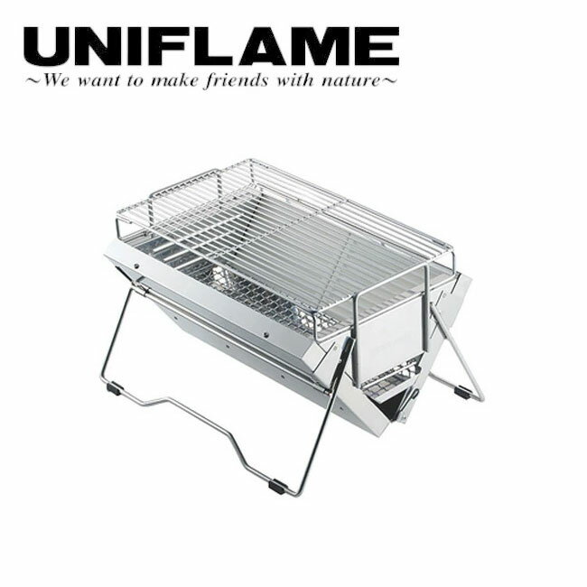 【7/19〜26お買い物マラソン限定★ポイント10倍】UNIFLAME ユニフレーム ユニセラ TG-III/615010 【アウトドア キャンプ BBQ 卓上 グリル 折りたたみ コンパクト 収納 4人用 5人用 水洗い 遠赤 パワー ステンレス】