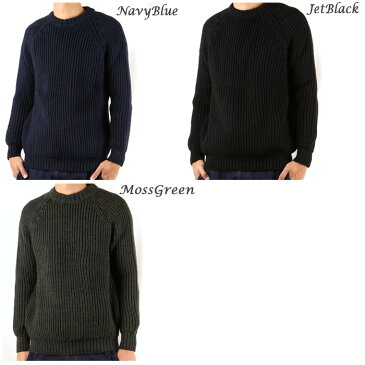 ケリーウーレンミルズ Kerry Woollen Mills Fisherman Rib Crew Neck Sweater 【服】 セーター ニット ウール 冬物 暖か 丸首 クルーネック
