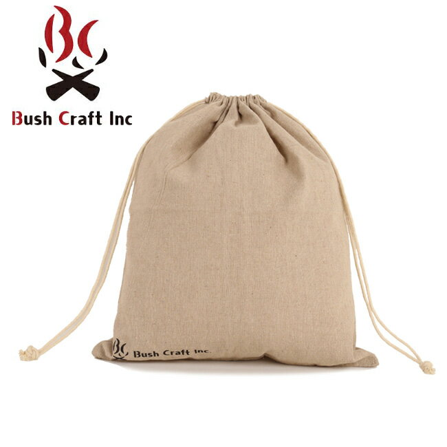 Bush Craft ブッシュクラフト BushCraftInc 麻のスタッフサック 4L 【 リネン袋 小物入れ 食器 収納 】