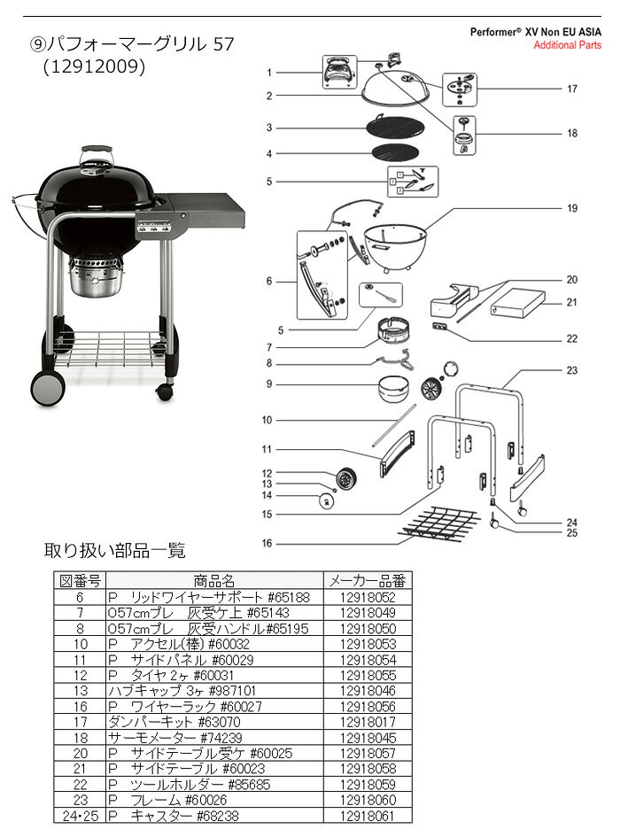 【エントリーでP10倍★10/4 20:00-10/09 01:59まで】Weber ウェーバー パフォーマー...