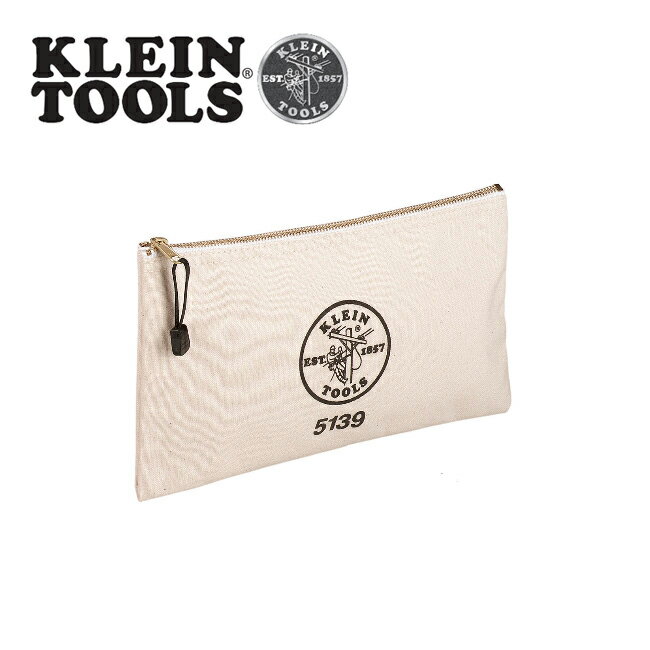 KLEIN TOOLS クラインツールズ ZIPPER Bags Canvas 5139 Natural 【 カバン 】ポーチ キャンバス【メール便 代引不可】