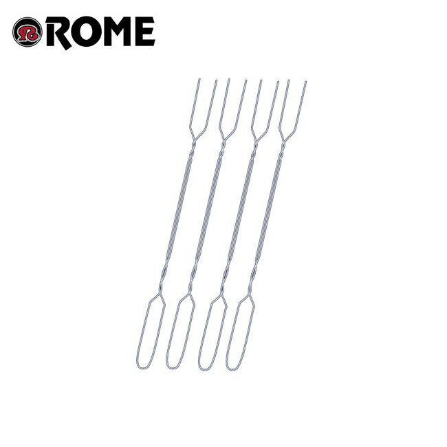 【9/4〜11スーパーSALE限定★ポイント10倍】Rome Pie Iron ローム Set of 4 Roaster Toaster Forks #RT-12 【BBQ】【CKKR】 BBQ用品 フォーク アウトドア