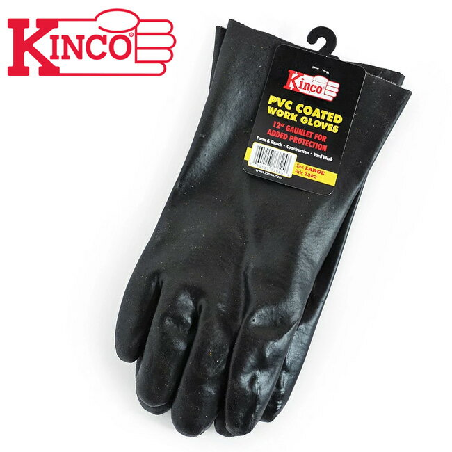 【エントリーでP10倍★9日20:00～16日1:59まで】Kinco Gloves キンコグローブ Smooth Pvc Gloves 12inch 7382L 【 アウトドア ガーデニング DIY ドライブ 】