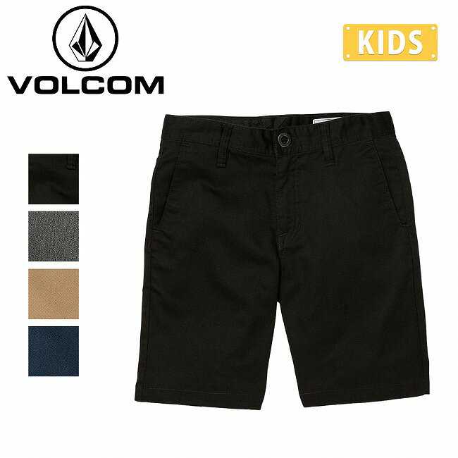 【エントリーでP10倍★20日20:00-26日01:59まで】VOLCOM ボルコム Big Boys Frickin Chino Shorts ビッグボーイズフリッキンチノショーツ C0912030 【 キッズ 子ども ボトムス ショートパンツ 短パン 半パン アウトドア 】【メール便・代引不可】