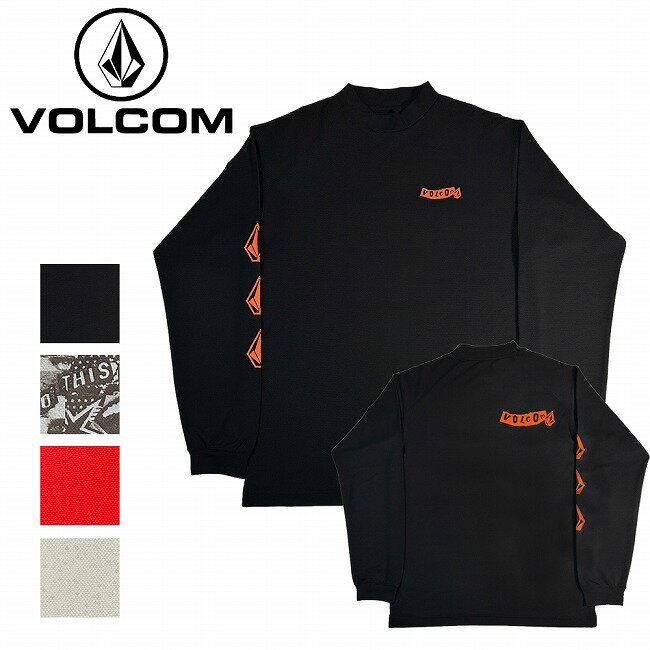 Rakuten - 【エントリーでP10倍★9日20:00-16日01:59まで】VOLCOM ボルコム Long Sleeve Mock Neck Tee ロングスリーブモックネックティー A43124 【 長袖 トップス 吸汗速乾 UPF 通気性 軽量 メンズ レディース 】