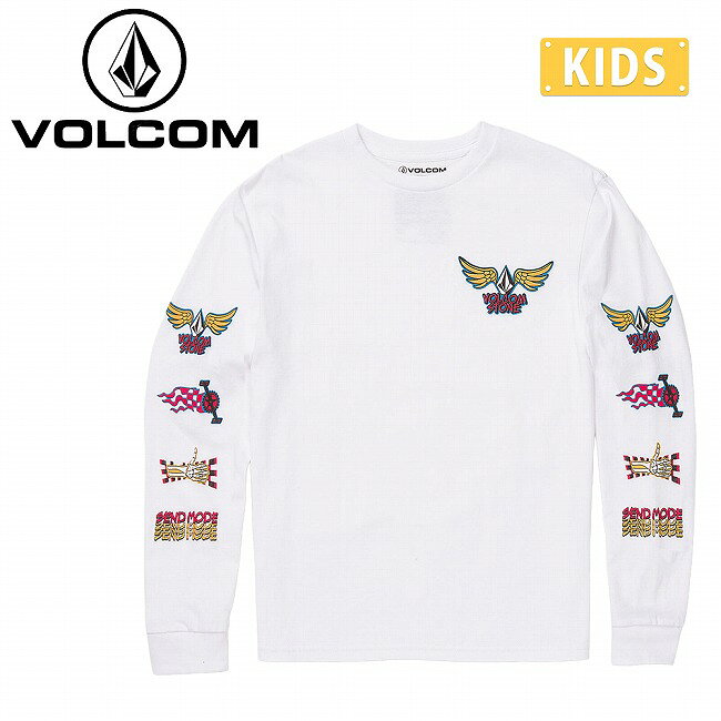 【エントリーでP10倍★20日20:00-26日01:59まで】VOLCOM ボルコム Big Boys Caiden Long Sleeve Tee ビッグボーイズカーデンロングスリーブティー C3642230 【 キッズ 子ども トップス 長袖 Tシャツ ロンT アウトドア 】【メール便・代引不可】