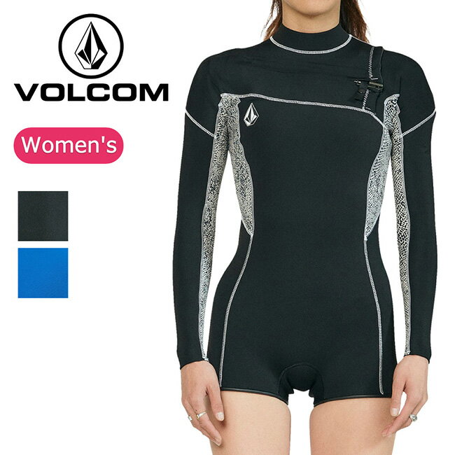 �ڥ���ȥ꡼��P10�ܡ�9��20:00-16��01:59�ޤǡ�VOLCOM �ܥ륳�� Womens Modulator 2mm Long Arm Chest Z...