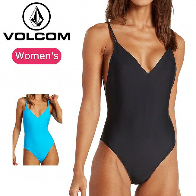 VOLCOM ボルコム Simply Solid One Piece シンプリーソリッドワンピース O3032000 【 レディース スポーツ 水着 海 プール サーフィン アウトドア 】