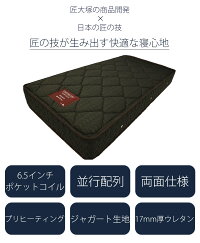マットレスシングルS匠大塚takumifitポケットコイル防ダニフィット日本製送料無料