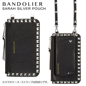 【クーポンで最大1000円OFF！5/7 10:59まで】 BANDOLIER バンドリヤー ポーチ SARAH POUCH レザー スタッズ メンズ レディース スマホショルダー