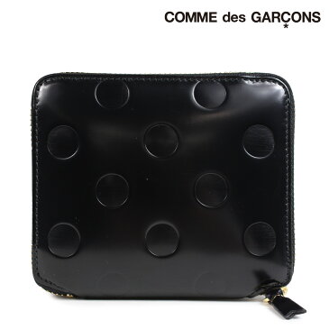 コムデギャルソン COMME des GARCONS 財布 二つ折り メンズ レディース ラウンドファスナー ブラック 黒 SA2100NE