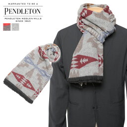 ペンドルトン マフラー （メンズ） 【クーポンで最大1000円OFF！5/1 10:59まで】 ペンドルトン PENDLETON マフラー メンズ レディース 大判 ウール OVERSIZED WRAP チャコール グレー GS757