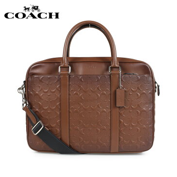 コーチ COACH バッグ ビジネスバッグ ブリーフケース メンズ 2WAY レザー シグネチャー ブラウン F24860