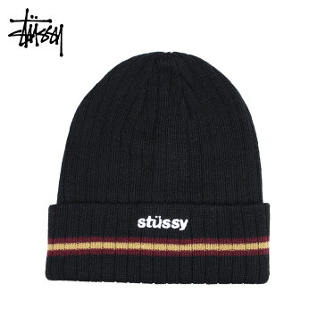 ステューシー STUSSY ニットキャップ ニット帽 メンズ レディース ATHLETIC STRIPED CUFF BEANIE ブラック 黒 132888 [予約商品 6/18頃入荷予定 新入荷]