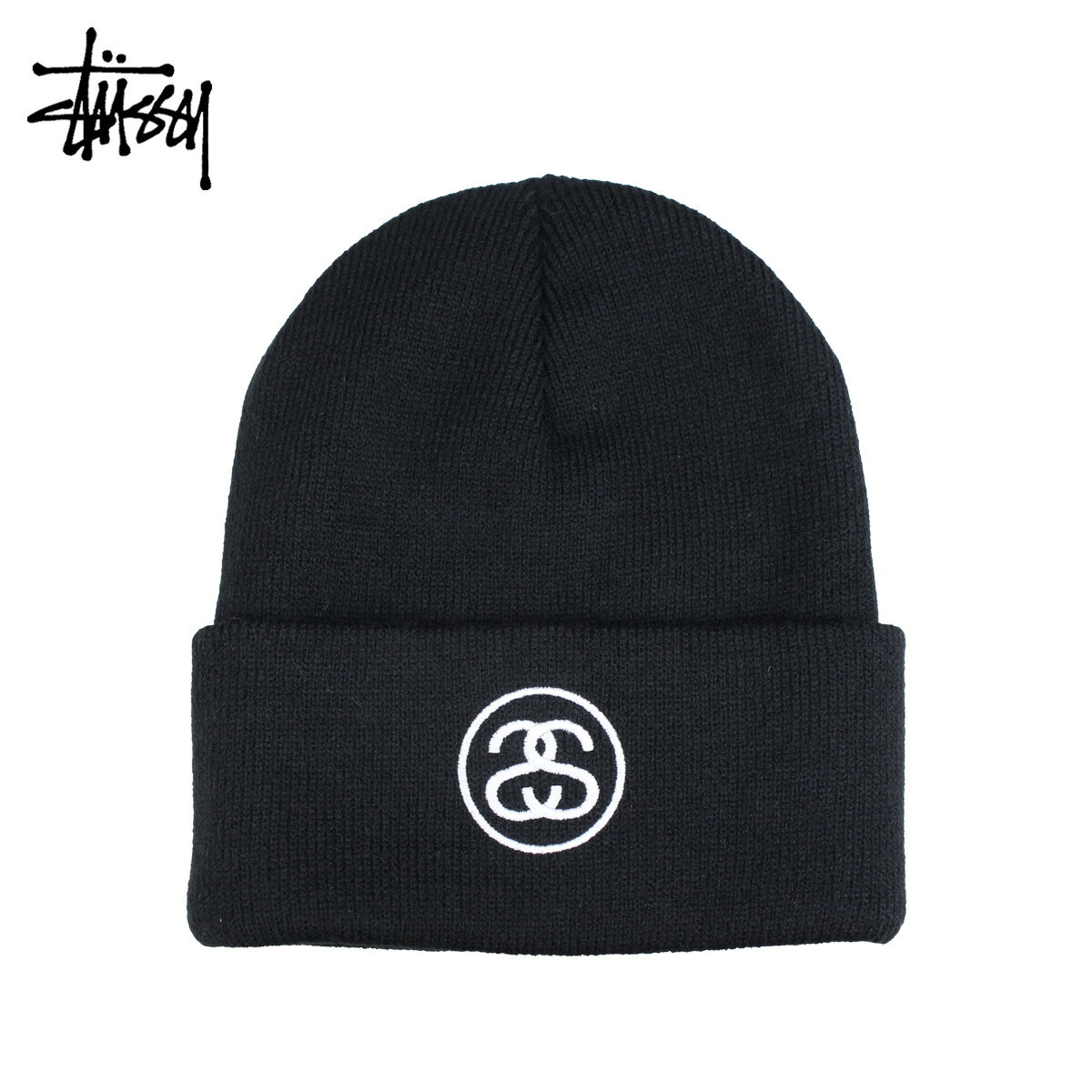 ステューシー STUSSY ニットキャップ ニット帽 メンズ レディース HO18 SS-LINK CUFF BEANIE ブラック 黒 132902 [予約商品 6/18頃入荷予定 新入荷]