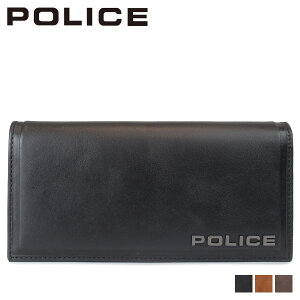 【クーポンで最大1000円OFF！5/7 10:59まで】 ポリス POLICE 財布 長財布 メンズ レザー EDGE LONG WALLET ブラック キャメル ダーク ブラウン 黒 PA-58001