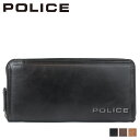 ポリス POLICE 財布 長財布 メンズ ラウンドファスナー レザー EDGE ROUND WALLET ブラック キャメル ダーク ブラウン 黒 PA-58...