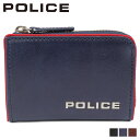 ポリス POLICE 財布 小銭入れ コインケース メンズ L字ファスナー レザー TERAIO COIN CASE ブラック ネイビー ダーク ブラウン 黒 ...