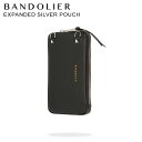 【クーポンで最大1000円OFF！5/1 10:59まで】 BANDOLIER バンドリヤー ケース ポーチ スマホ 携帯 レザー EXPANDED SILVER POUCH メンズ レディース ブラック 黒 21GRA スマホショルダー