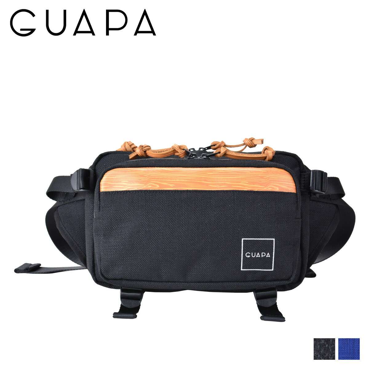 GUAPA グアパ バッグ ウエストバッグ ボディバッグ ショルダー メンズ レディース DONAU SERIES ブラック ネイビー 黒 51006
