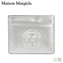 【クーポンで最大1000円OFF！3/11 10:59まで】 メゾンマルジェラ MAISON MARGIELA カードケース 名刺入れ 定期入れ メンズ レディース CARD CASE レザー ホワイト シルバー 白 S35UI0432 PR213