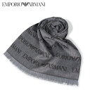 エンポリオアルマーニ EMPORIO ARMANI マフラー ストール メンズ グレー 625053 ...