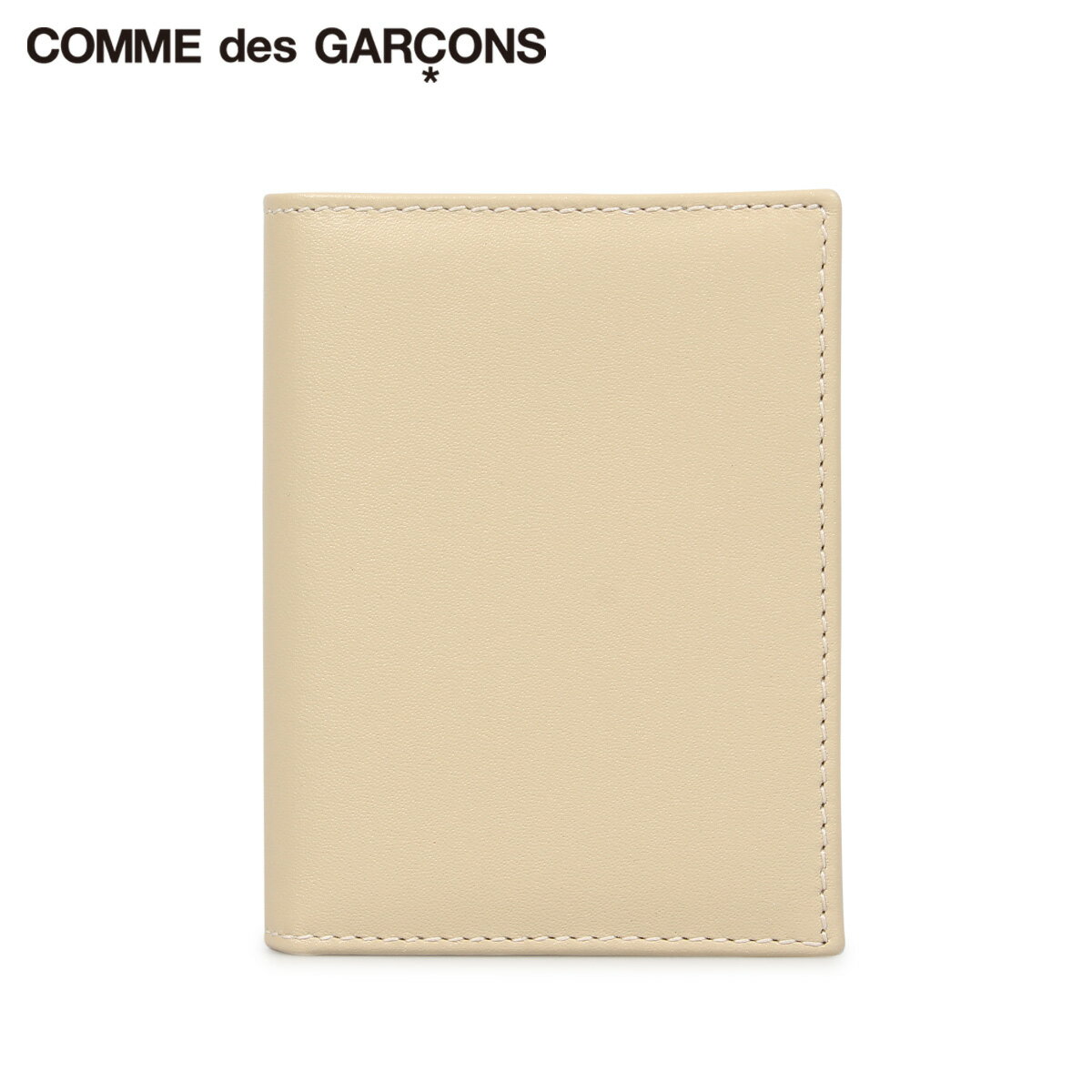 コムデギャルソン COMME des GARCONS 財布 二つ折り メンズ レディース 本革 CLASSIC WALLET ホワイト SA0641