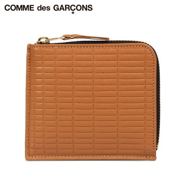 コムデギャルソン COMME des GARCONS 財布 ミニ財布 メンズ レディース L字ファスナー 本革 BRICK WALLET ベージュ SA3100BK