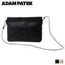  アダムパテック ADAM PATEK バッグ ショルダーバッグ メンズ レディース CRESTON COW LEATHER MUSETTE BAG ブラック ベージュ 黒 AMPK-B051