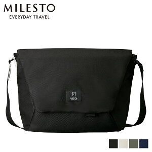 ミレスト MILESTO バッグ ショルダーバッグ メッセンジャーバッグ メンズ レディース MESSENGER BAG L ブラック ホワイト グレー ネイビー 黒 白 MLS464