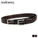 レザーベルト ニューヨーカー NEWYORKERベルト レザーベルト メンズ 本革 LEATHER BELT ブラック ダーク ブラウン 黒 NY-8080219