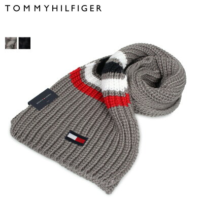 【 最大1000円OFFクーポン配布中 】 トミーヒルフィガー TOMMY HILFIGER マフラー メンズ レディース MUFFLER グレー ネイビー 1CT0232