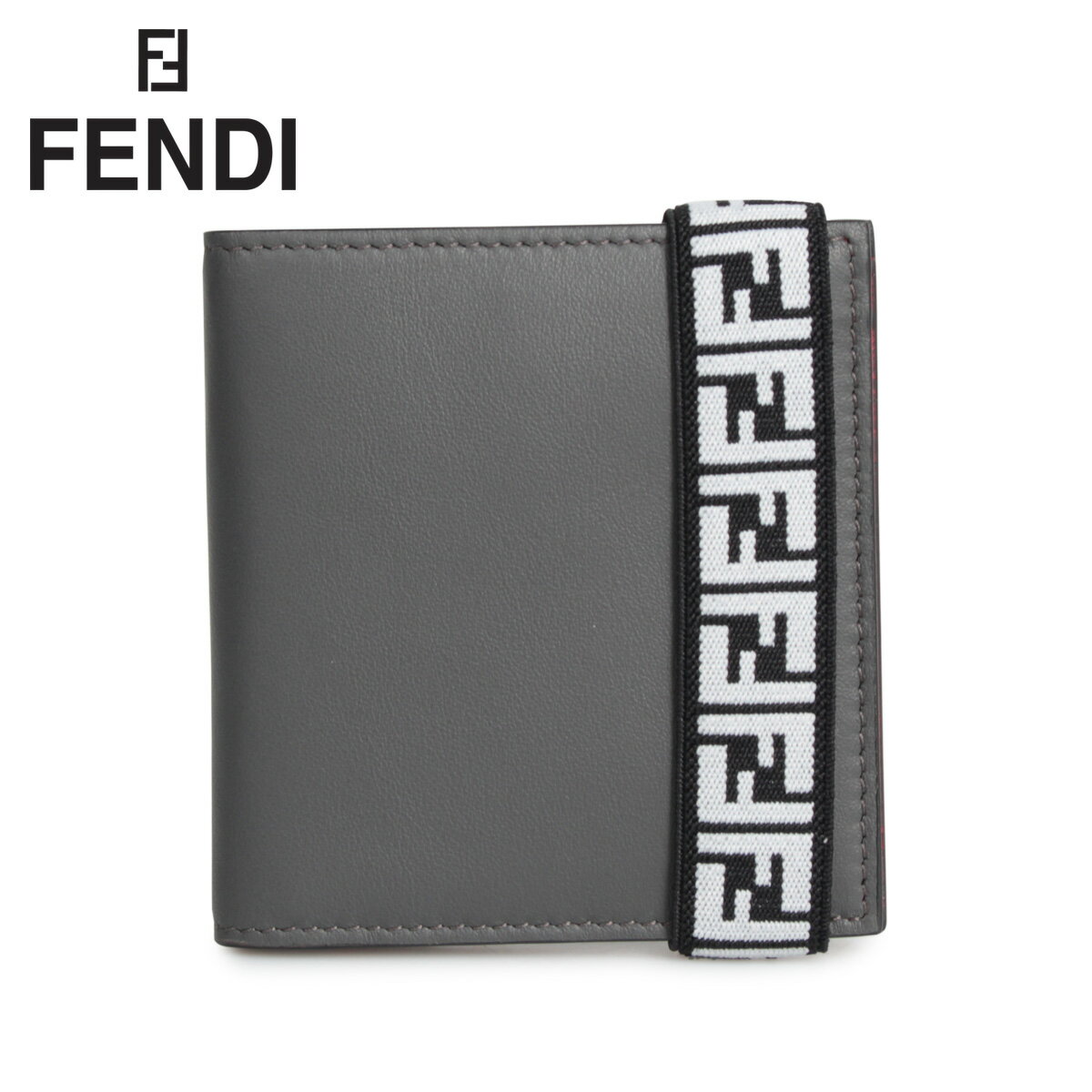 フェンディ 財布（メンズ） 【クーポンで最大1000円OFF！5/16 10:59まで】 フェンディ FENDI 財布 二つ折り メンズ BI-FOLD WALLET グレー 7M0277 A8VC