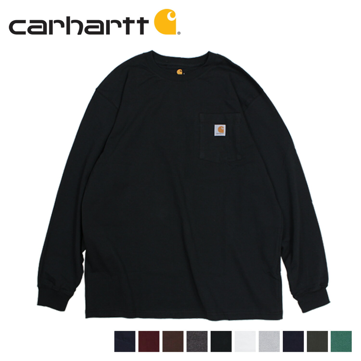 カーハート Tシャツ メンズ カーハート carhartt Tシャツ メンズ 長袖 ロンT WORKER POCKET LS T-SHIRTS K126