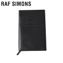 【クーポンで最大1000円OFF！5/7 10:59まで】 ラフシモンズ RAF SIMONS 財布 長財布 メンズ BIG ZIPPED WALLET ブラック 黒 192-941