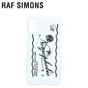 【クーポンで最大1000円OFF 5/7 10:59まで】 ラフシモンズ RAF SIMONS iPhone XS X スマホケース スマホショルダー 携帯 アイフォン メンズ レディース iPhone CASE ホワイト 白 192-942