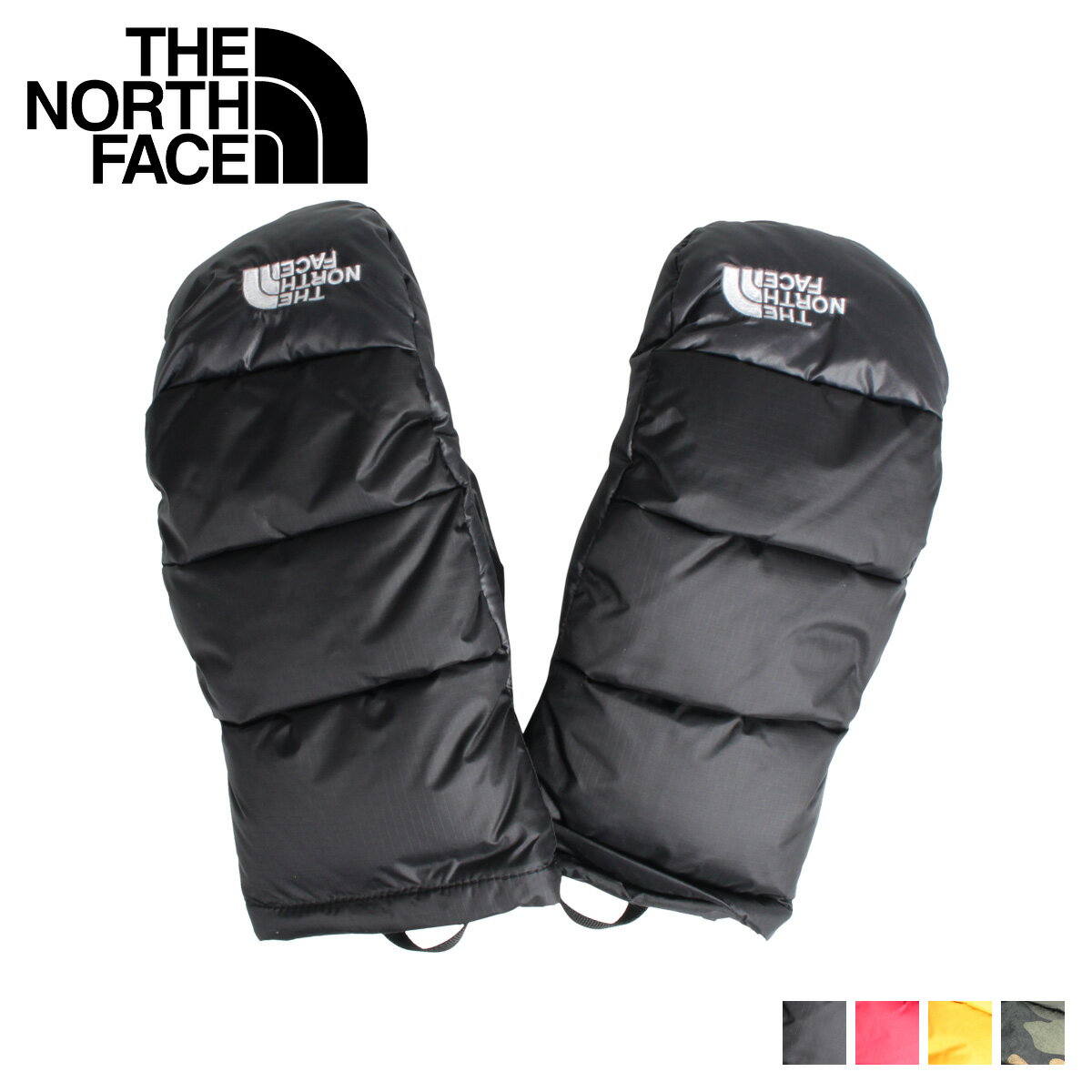 【クーポンで最大1000円OFF！2/26 10:59まで】 ノースフェイス THE NORTH FACE ヌプシ 手袋 グローブ メンズ NUPTSE MITT ブラック レッド イエロー カモ 黒 NF0A4SFZのサムネイル